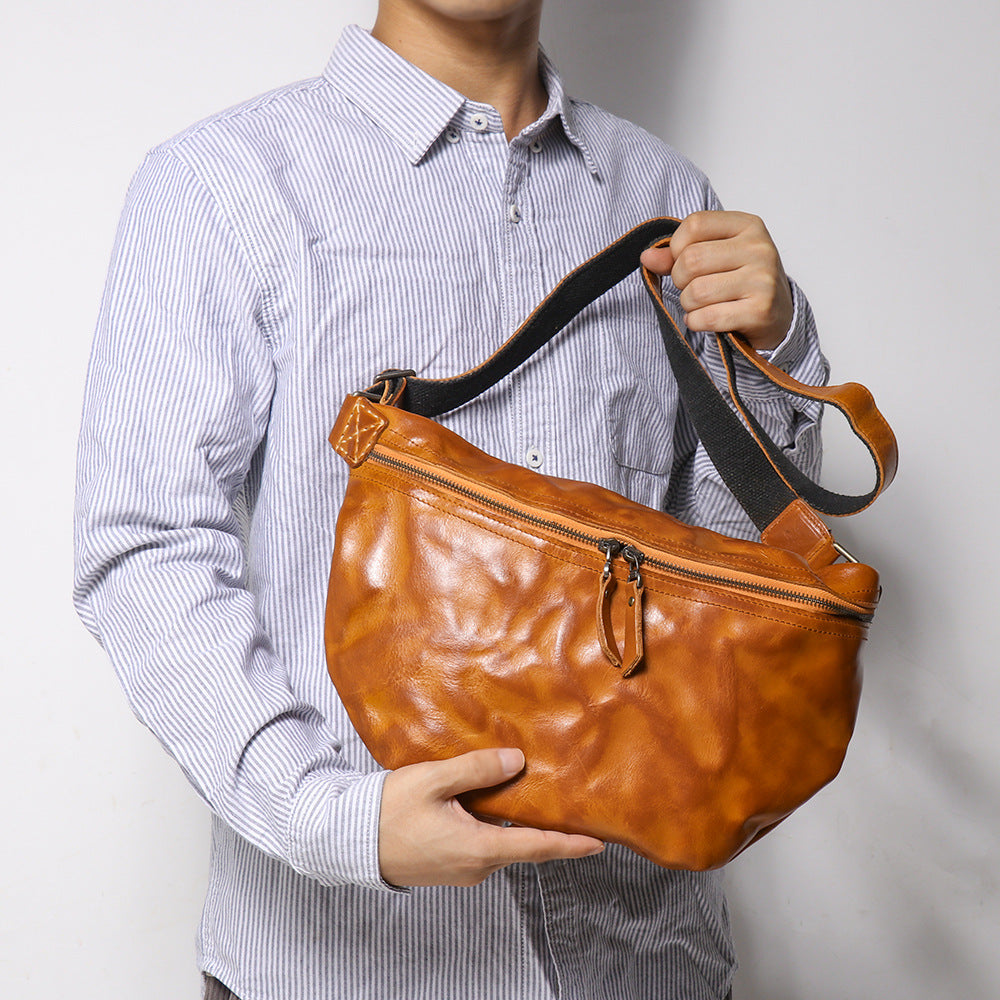 Retro Männer Crossbody Tasche mit Skullschnur – Bild 5 | LuxeStyle