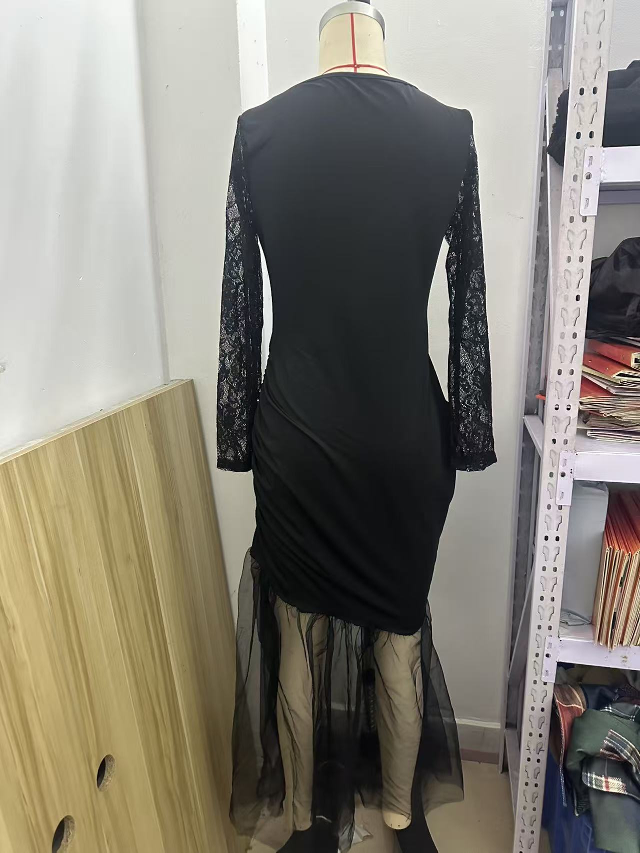Retro-Fischschwanz-Kleid