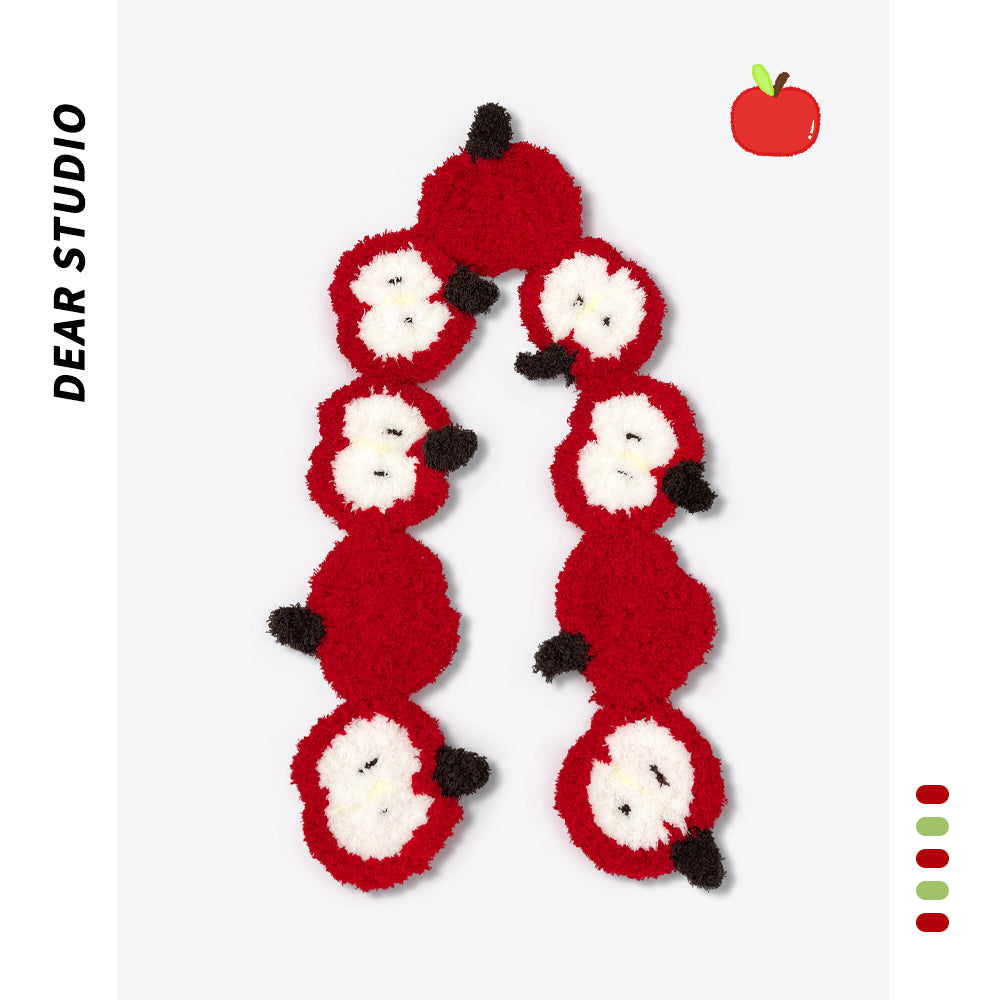 Handgestrickter Fleece-Schal mit Schneemann – Bild 2 | LuxeStyle