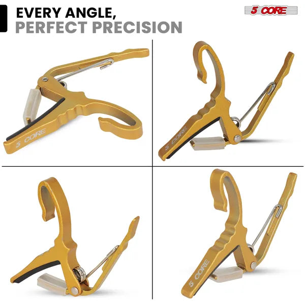 5Core Capo für Gitarre, Banjo, Ukulele & Mandoline – Ansicht 3
