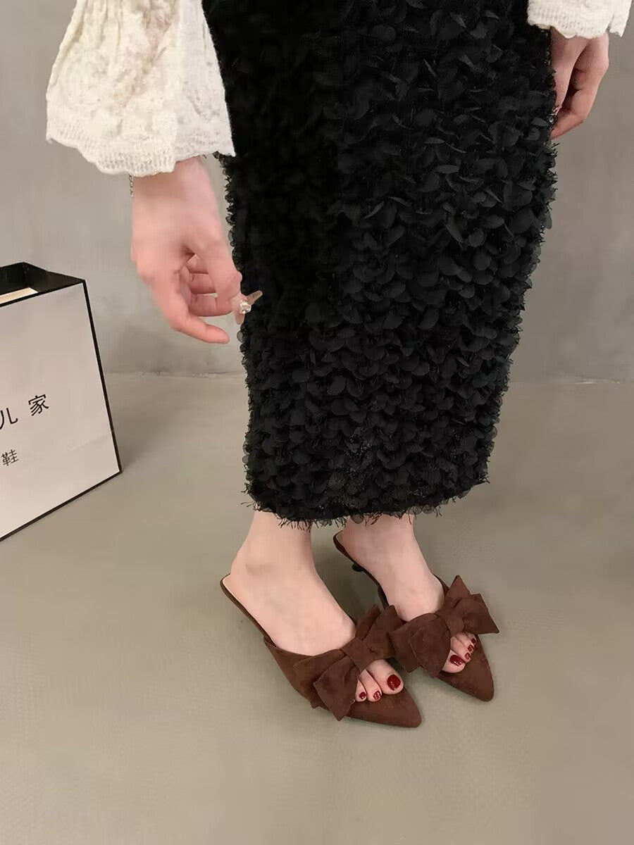 Spitze High-Heel Sandalen im Elfen-Look