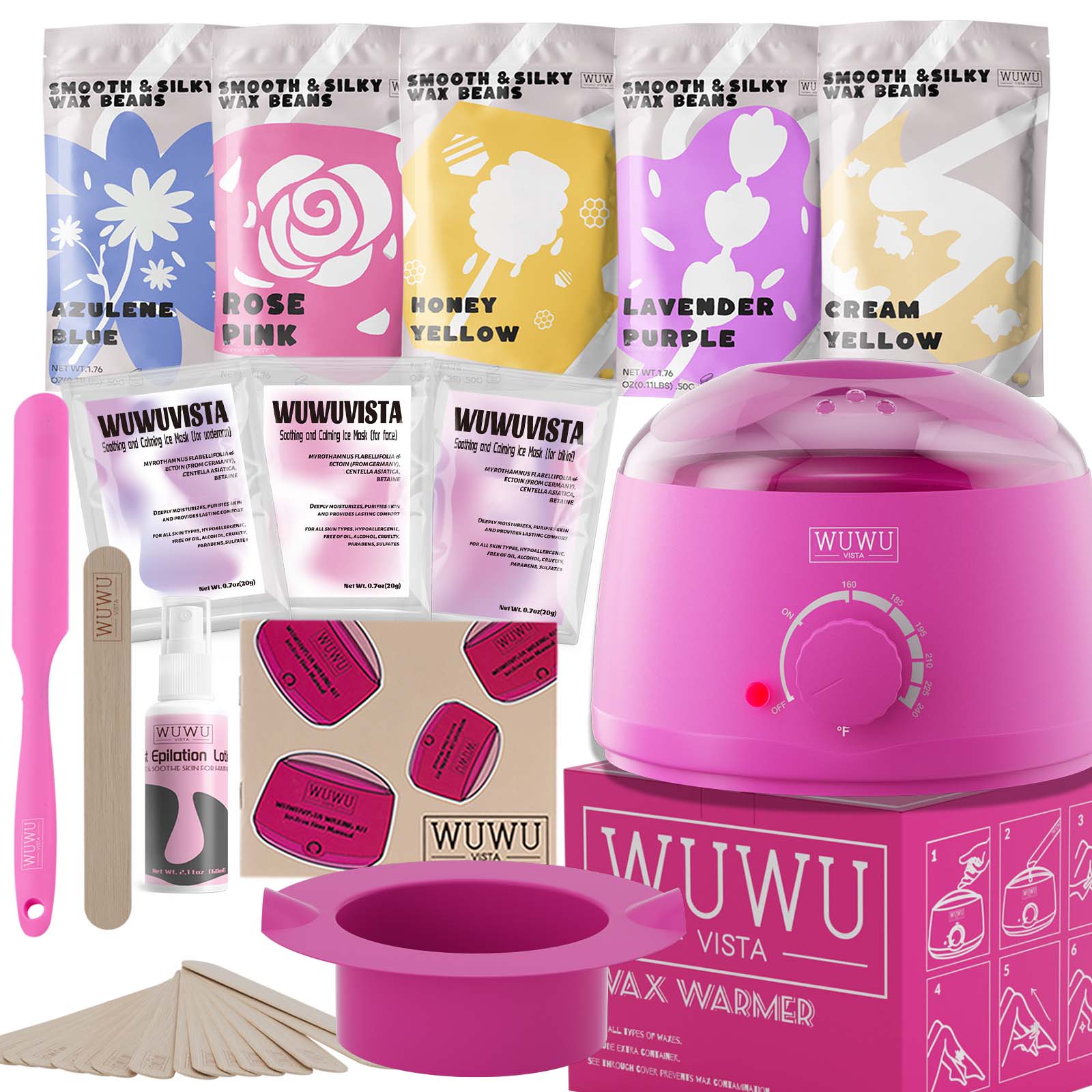 WUWUVISTA Waxing Kit 23-teilig