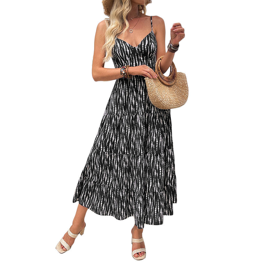 Sommerliches A-Linien-Kleid mit Rückenausschnitt | LuxeStyle