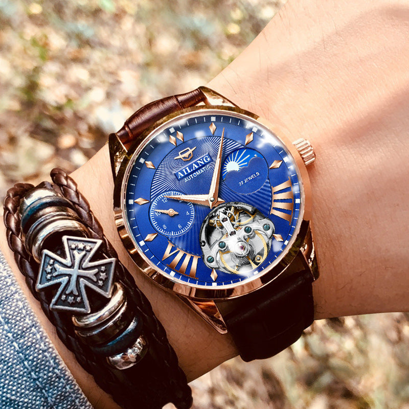 Mechanische Skelett-Herrenuhr mit Automatikwerk – Bild 14 | LuxeStyle
