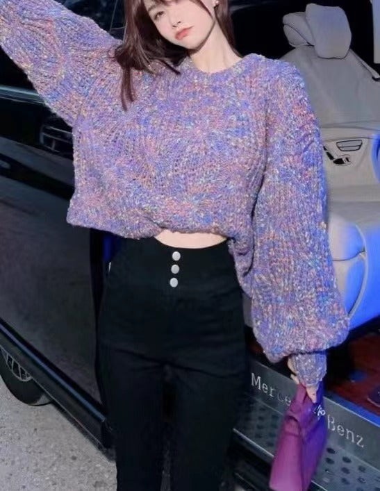 Farbenfrohes Pullover