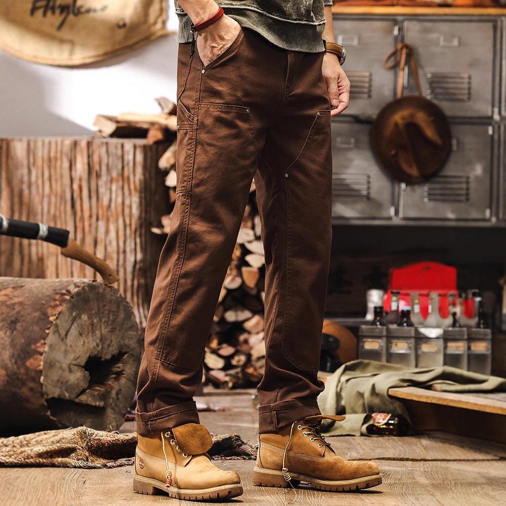 Retro Jeanshose Braun