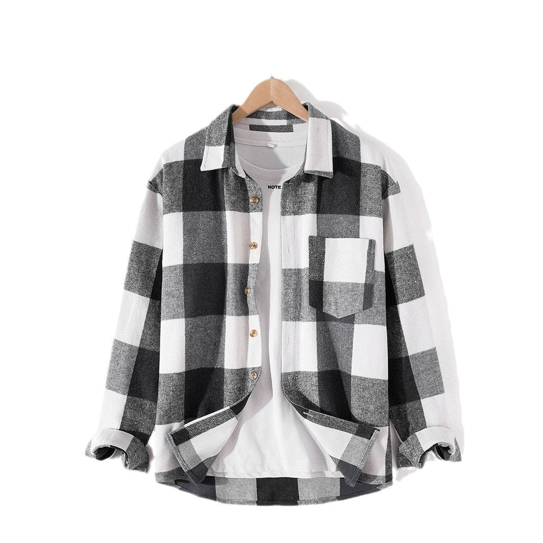 Herren Langarmhemd Kariert – Bequemer Loose Fit – Bild 3 | LuxeStyle