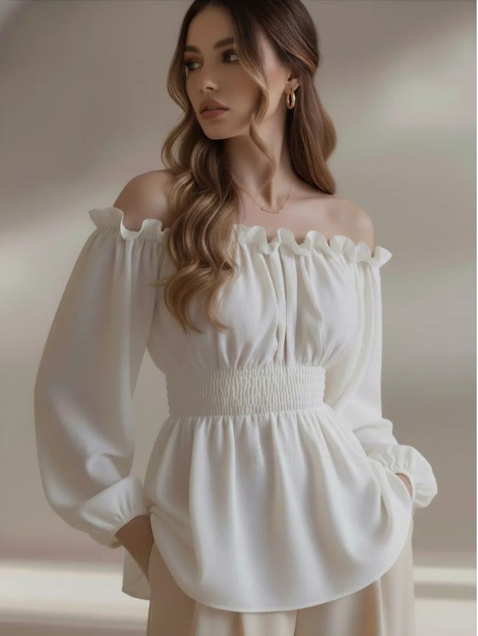 Elegante Langarmbluse mit schmeichelhaftem Schnitt – Bild 1 | LuxeStyle