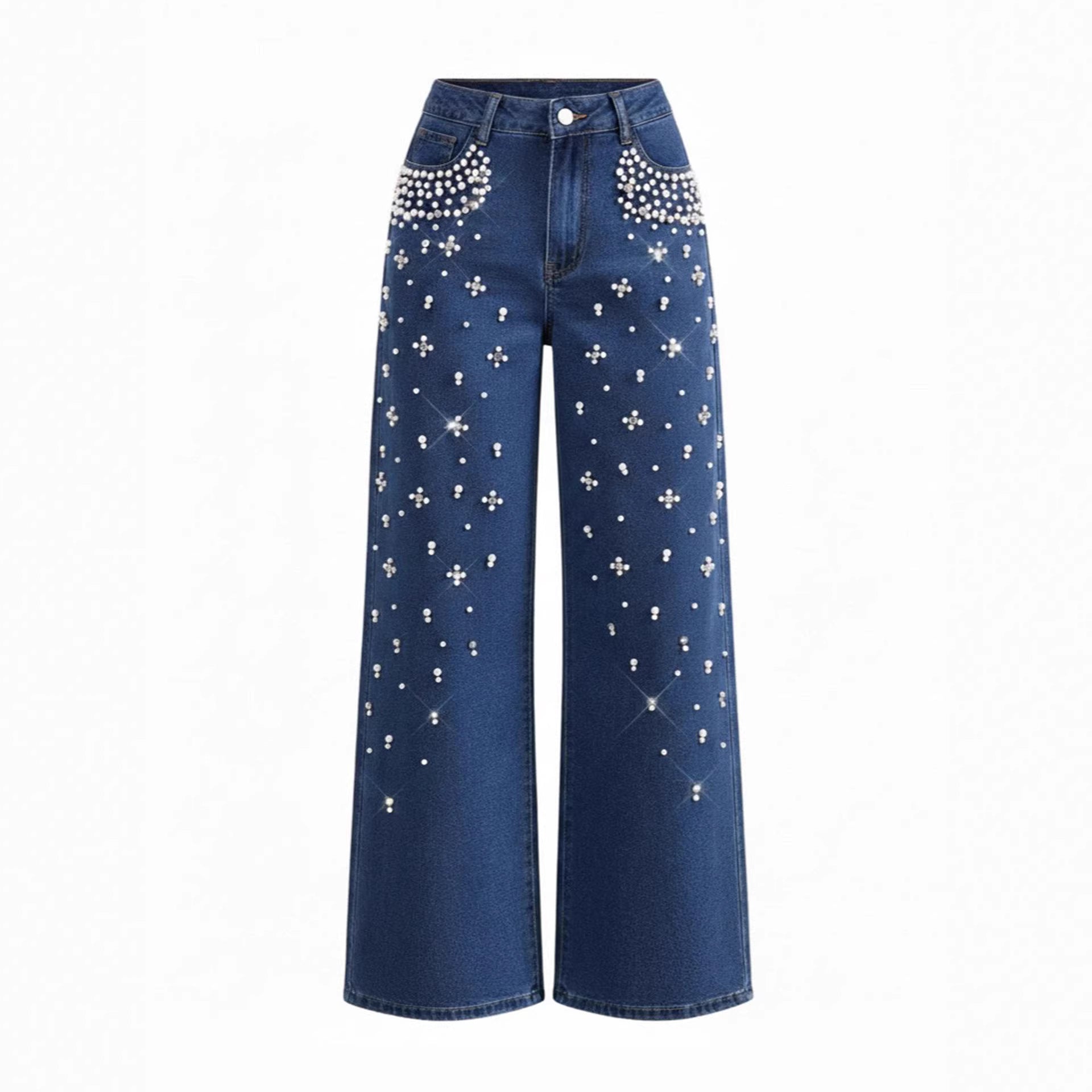 Casual Jeans mit geraden Beinen und schlankmachender Passform