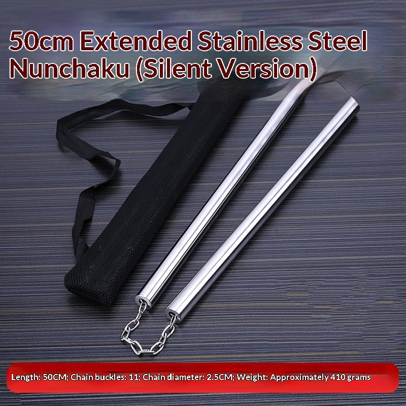 Nunchaku aus Edelstahl, 50 cm
