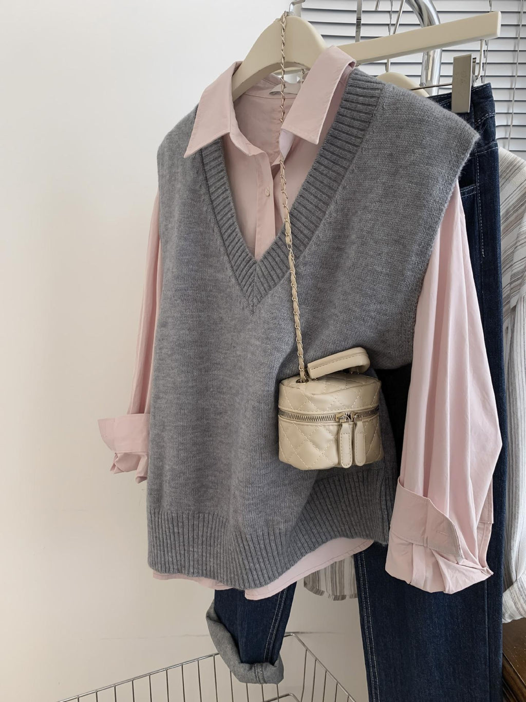 Ärmellose Strickweste für Damen