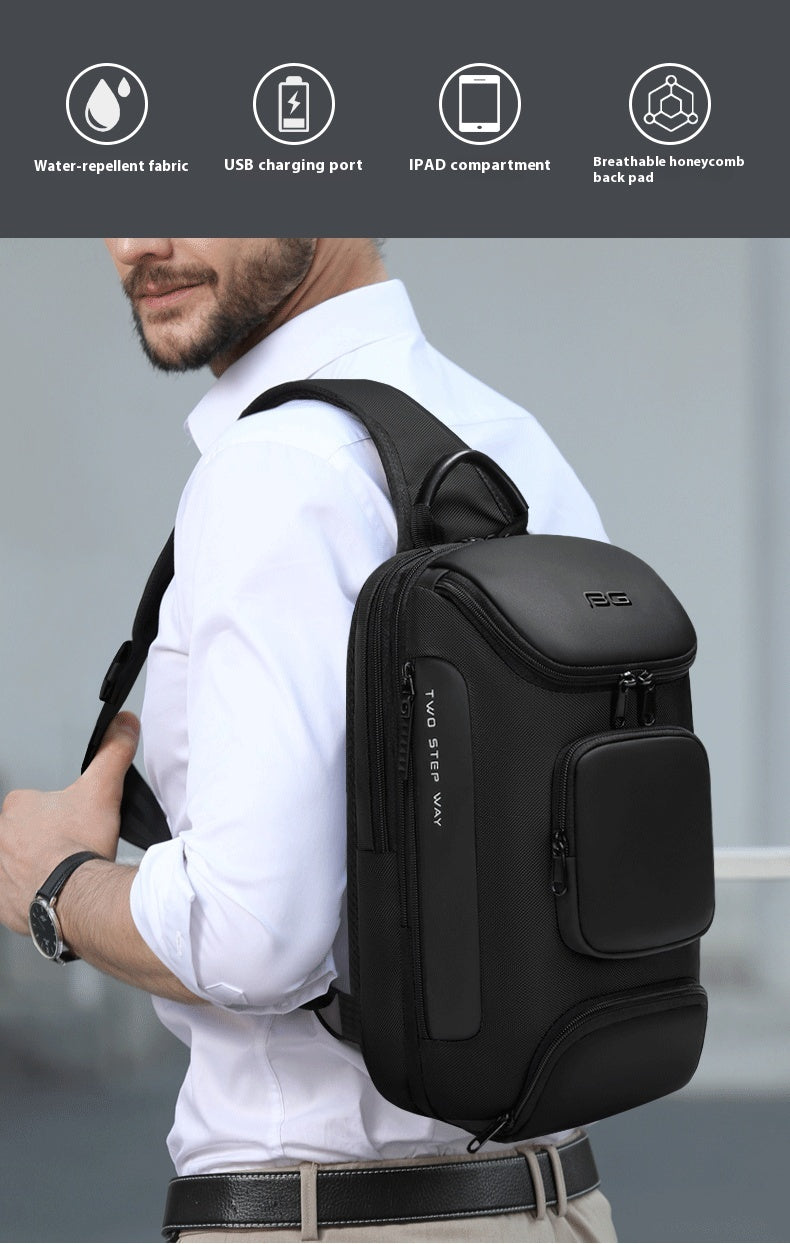 Mechanischer Schulterrucksack für Männer – Bild 10 | LuxeStyle
