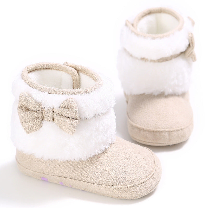 Baby Mädchen Plüsch-Lauflernschuh – Bild 15 | LuxeStyle