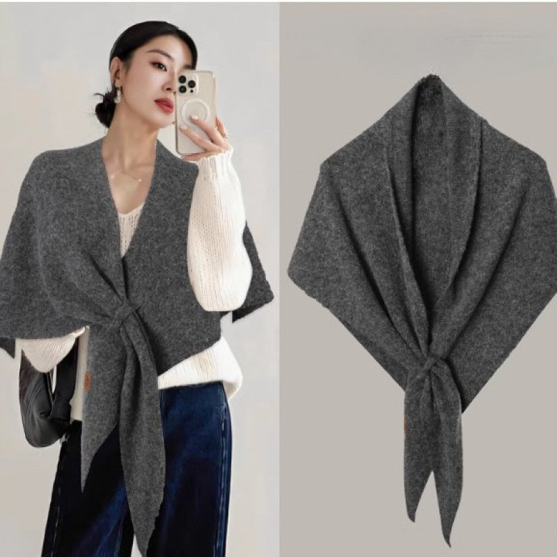 Schal aus 100 % Wolle – einfarbig – Bild 16 | LuxeStyle