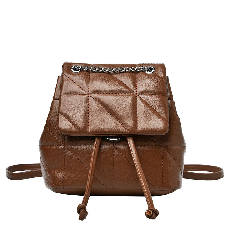 Kleiner Rucksack aus weichem Leder – Bild 5 | LuxeStyle