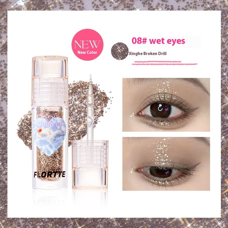Glänzendes Augen-Schatten-Set