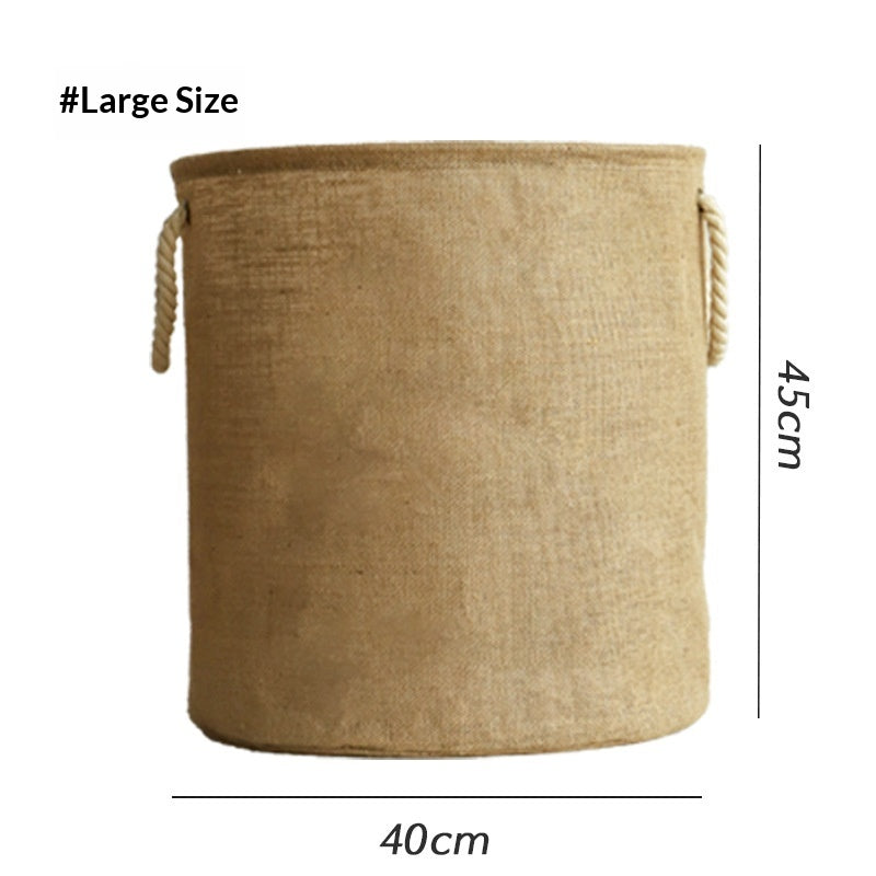 Jute Wäschekorb