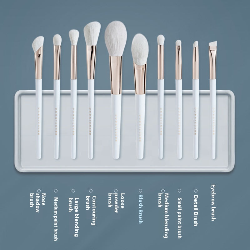 10-teiliges Make-up Pinselset aus Faserwolle – Bild 2 | LuxeStyle