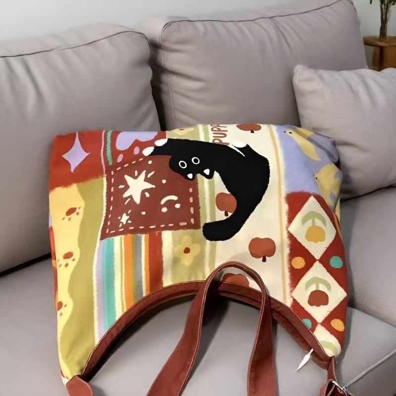 Einkaufstasche mit Katzen-Print – Bild 2 | LuxeStyle