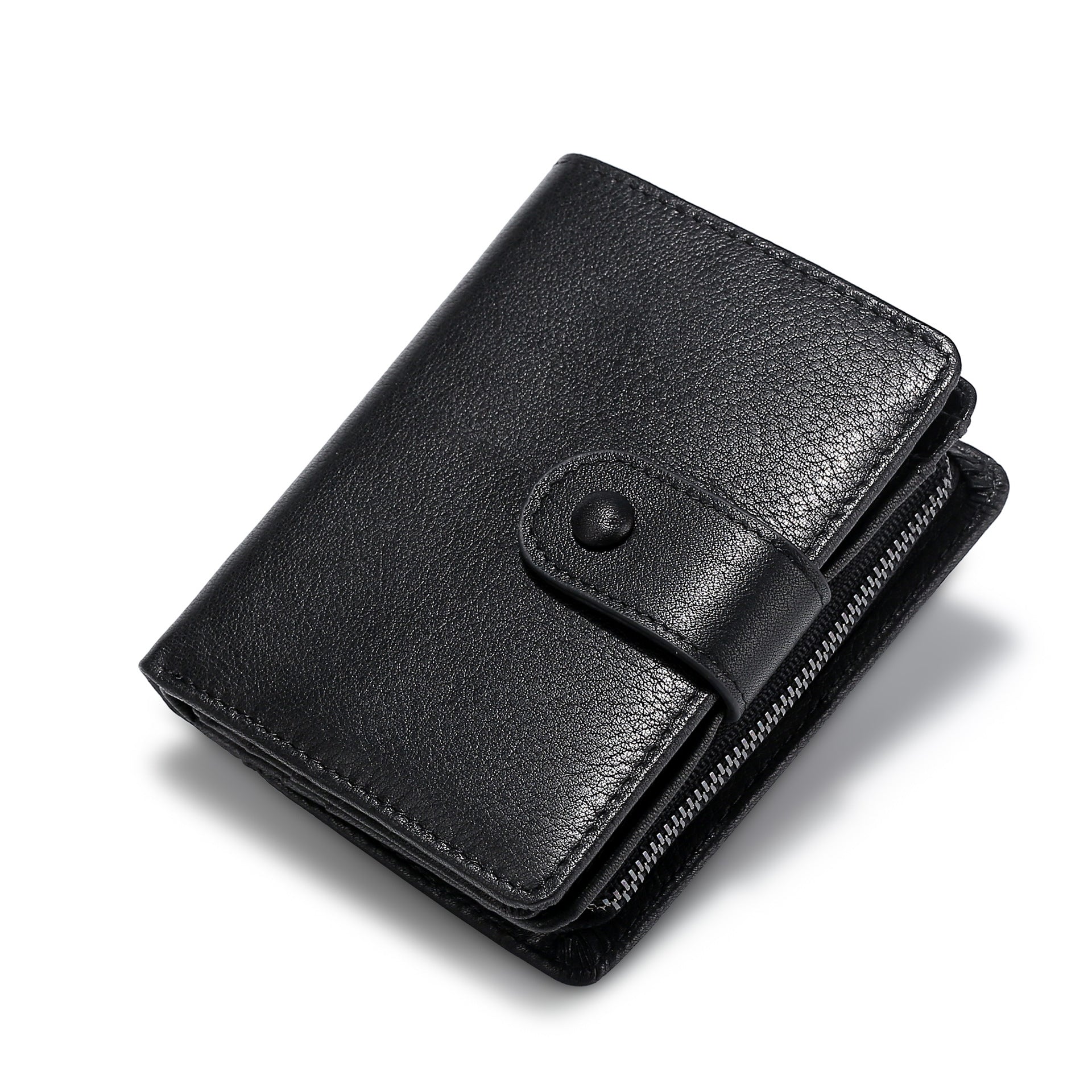 Leder Portemonnaie mit RFID-Schutz