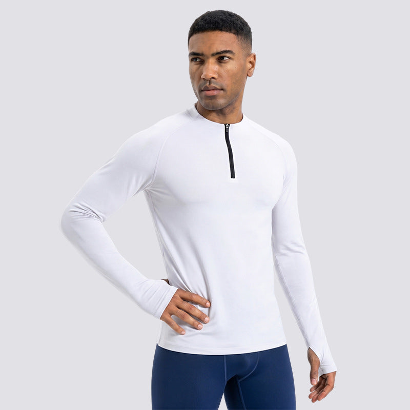 Herren Sportshirt Langarm mit Halbreissverschluss – Bild 3 | LuxeStyle