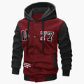 Herren Strick-Kapuzenjacke mit Stickerei & Print