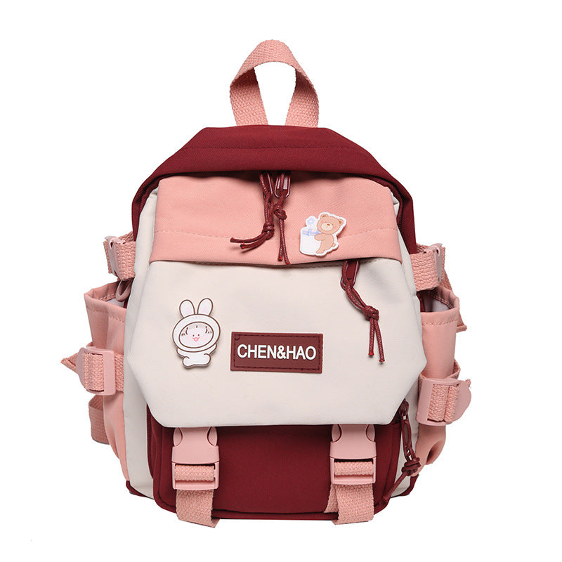 Rucksack Student mit 3D-Pocket, Plaid-Linien – Bild 6 | LuxeStyle
