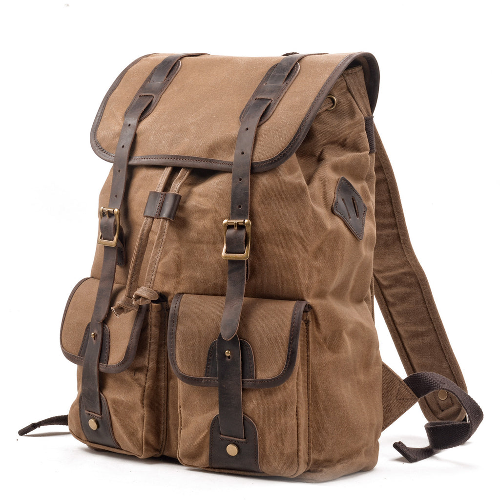 Reise-Rucksack Canvas & Leder – Bild 6 | LuxeStyle