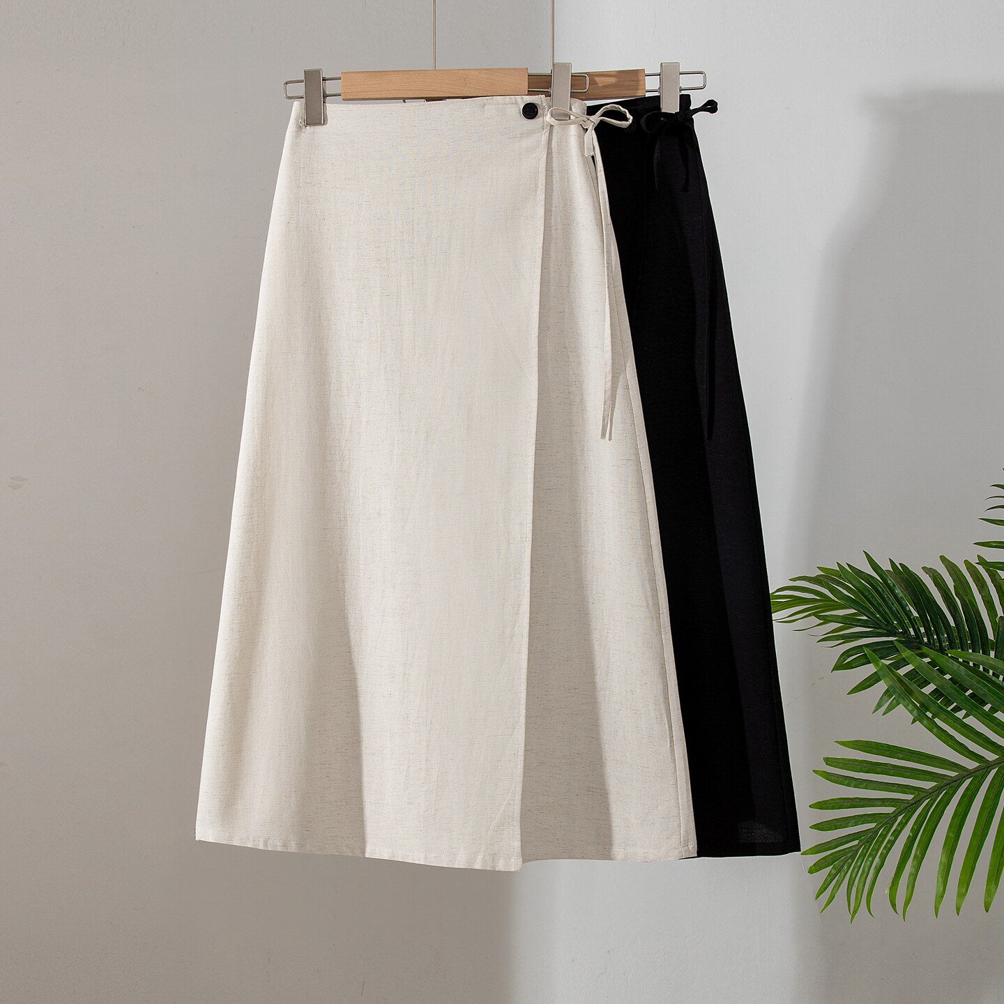 Retro Leinenkleid für Damen