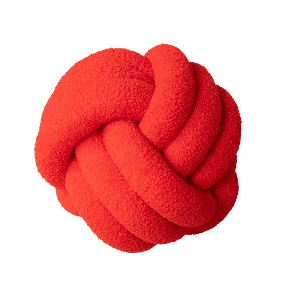 Rundes Kissen aus Lammwolle für Sofa & Bett