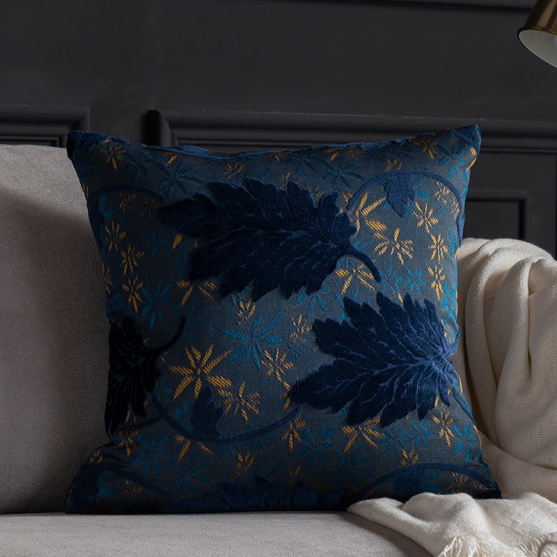 Jacquard Kissenbezug mit Blumenmuster