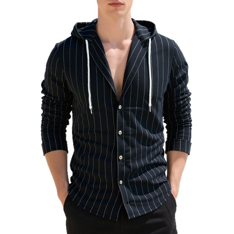 Slim-Fit Kapuzen-Cardigan für Herren – Bild 2 | LuxeStyle