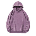 Locker sitzendes Baumwoll-Sweatshirt mit Wachsprint
