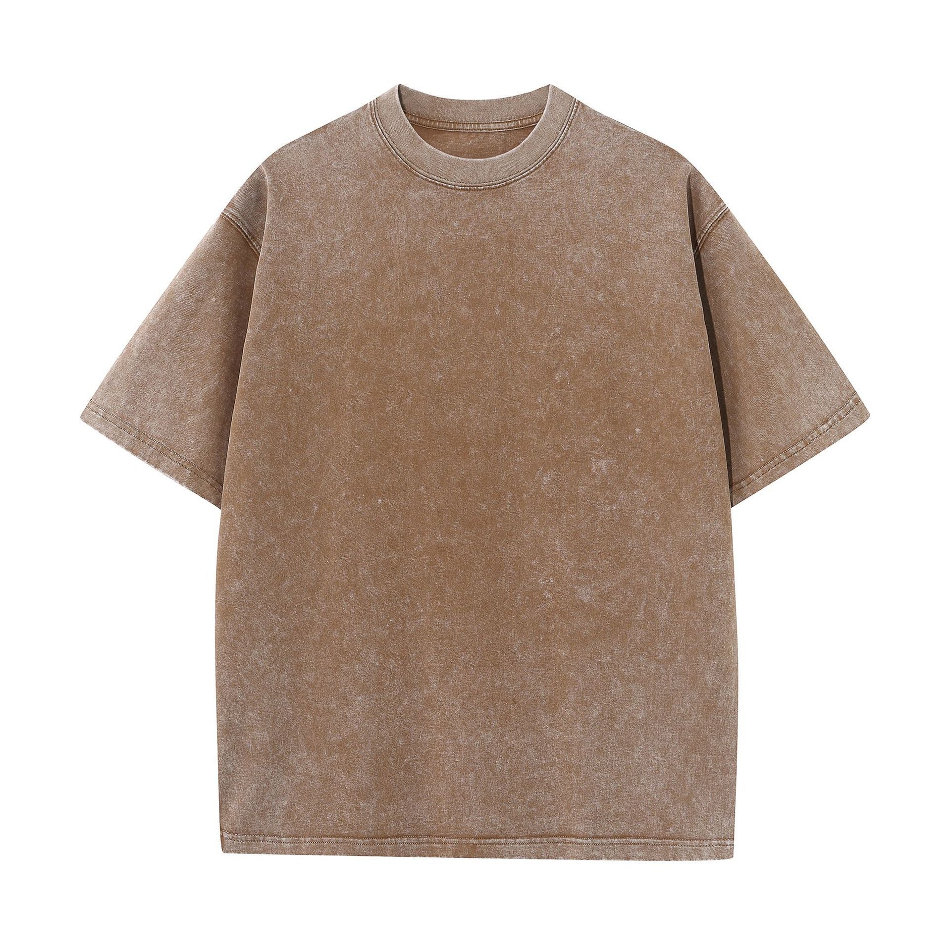 Unisex Baumwoll T-Shirt mit überschnittenen Ärmeln – Ansicht 3