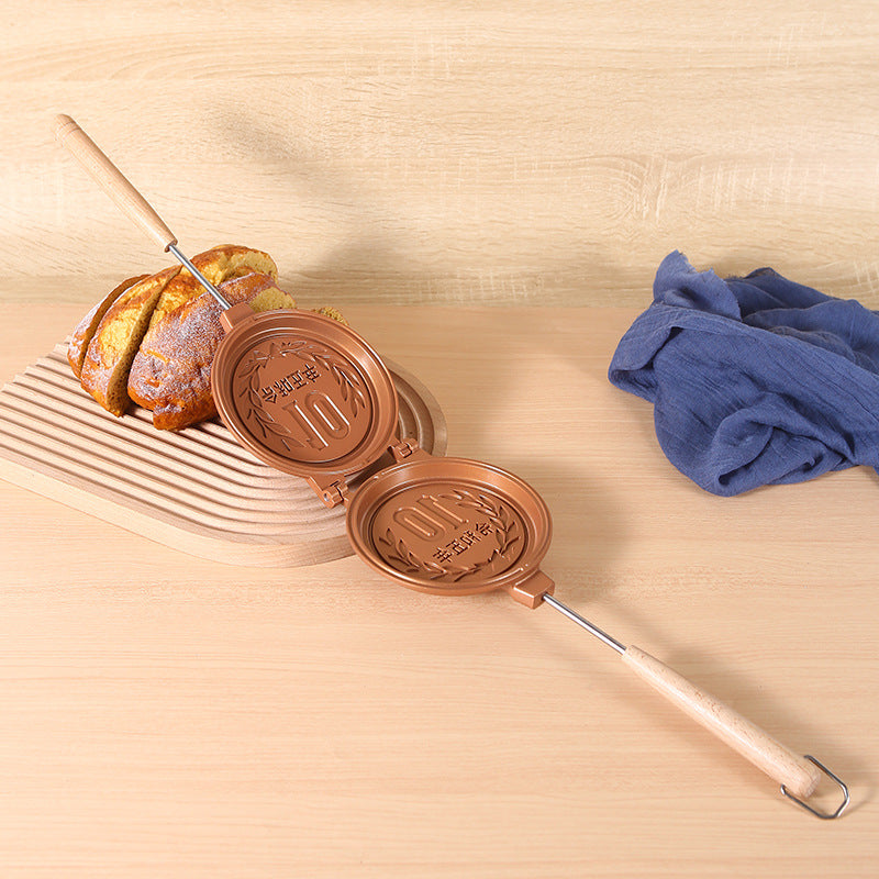 Antihaft-Sandwichmaker mit Holzgriff – Bild 8 | LuxeStyle