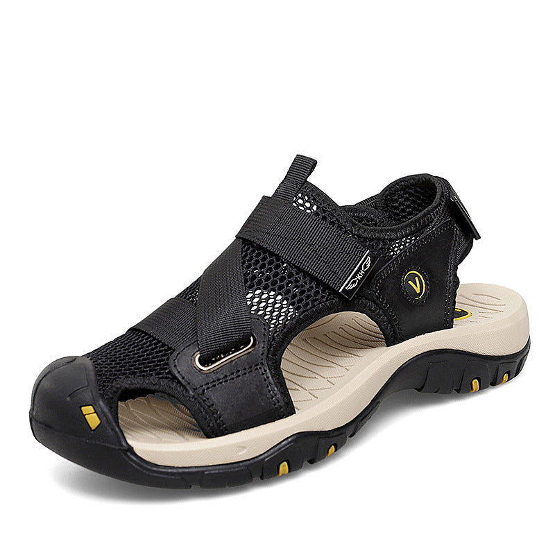 Herren Slip-on Sandalen mit Klettverschluss