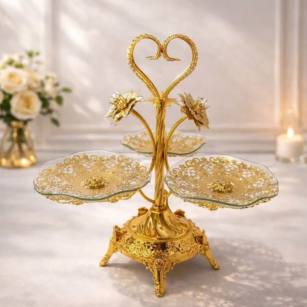 Etagere «Light-luxury» mit vier Fächern