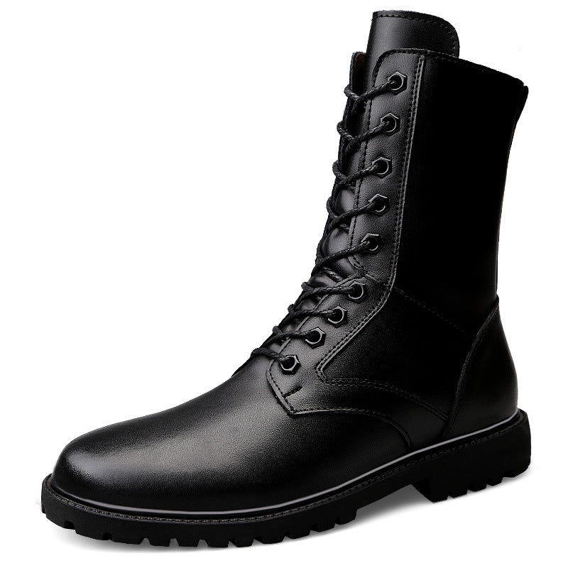 Britische Leder Martin Boots mit Reissverschluss