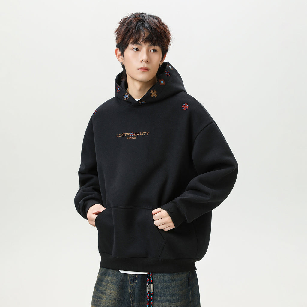 Ethnischer Hoodie mit Stickerei