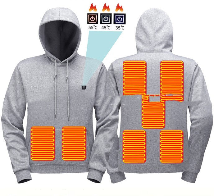 Beheizbarer Kapuzenpullover für Herren – Bild 3 | LuxeStyle