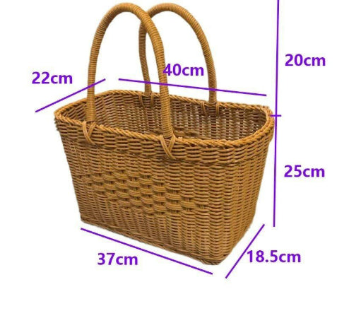 Handgeflochtener Rattan-Korb – Bild 8 | LuxeStyle