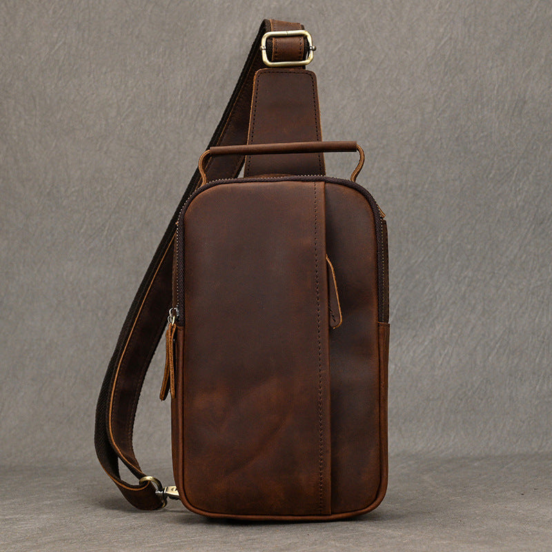 Männliche Crossbody-Tasche aus Vollschale – Bild 2 | LuxeStyle