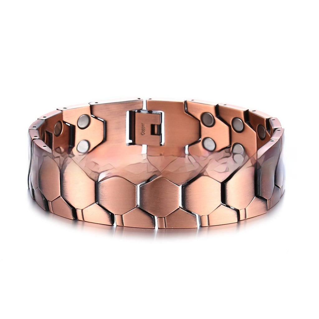 Kupferarmband mit doppelreihigen Magnetkugeln – Bild 8 | LuxeStyle