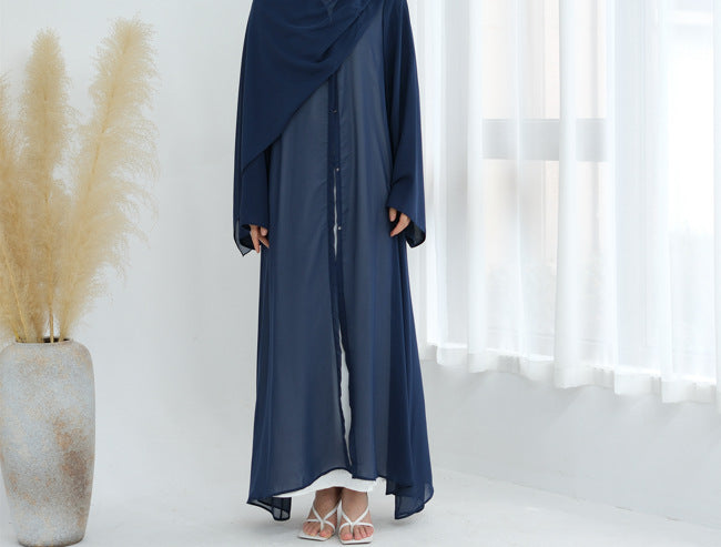 Chiffon Cardigan mit Bindegürtel