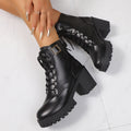 Elegante schwarze High-Heel-Stiefeletten – Bild 1 | LuxeStyle