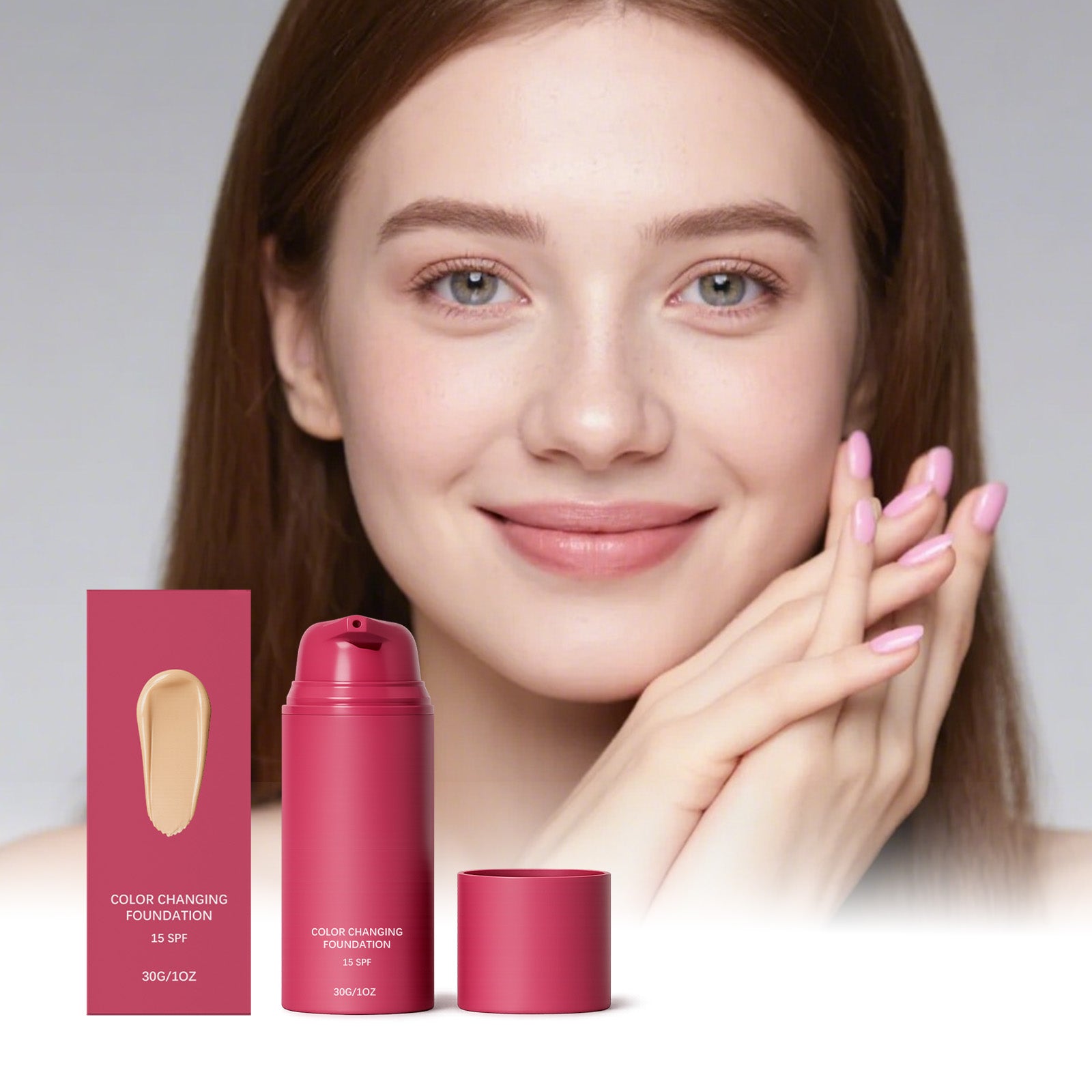 Thermo-reaktive Foundation, passt sich dem Hautton an