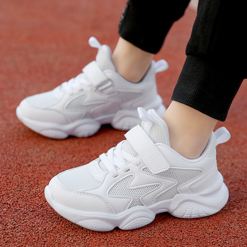 Weisse Velcro-Sneaker für Kinder
