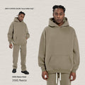 Kapuzen-Sweatshirt-Set, Fleece-gefüttert