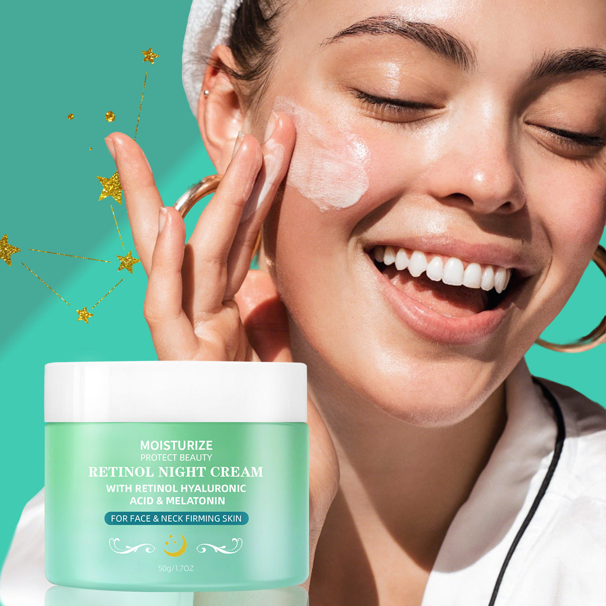 Retinol Nachtcreme für glatte Haut