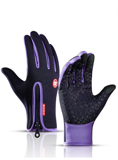 Wasserdichte Winterhandschuhe mit Fleece und Anti-Rutsch